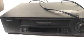 Admiral 20448 Vcr Vhs Player 4 Head Rapid Rewind Jsj - With Remote And Tape Recorder