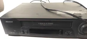 20448 Admiral Vcr Vhs Player 4 Head Rapid Rewind Jsj - With Remote And Tape Recorder