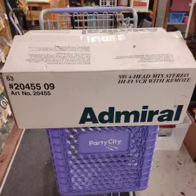 2045509 Admiral New Vcr Vhs Player Recorder 4 Head #2045509 Open Box
