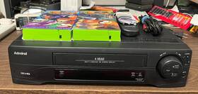 Admiral Jsj-20411 Vcr With Magnavox 4 Device Universal Remote And 2 Free Movies