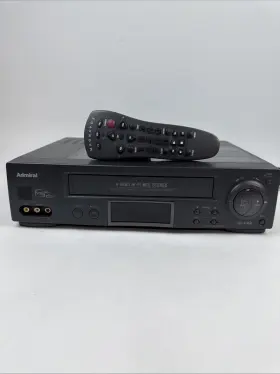 Jsj-20446 Admiral Jsj20446 Vcr Vhs Plus - 4 Head Hi-fi Mts Stereo With Universal Remote
