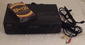 Admiral Jsj20455 4 Head Vcr Model Jsj-20455 With Cables And Blank Vhs Tape No Remote Tested