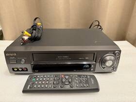 Aiwa Hv-fx8100u Worldwide 4 Head Vhs System Av Cable Remote-tested