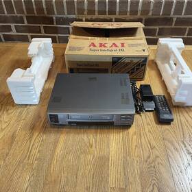 Akai Vs-g770seg Multi System Vcr Pal Ntsc Mesecam Hi Fi Stereo With Remote Orig Box Works