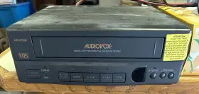 Avp-6750m Audiovox Vhs Player Compact Digital Tracking-tested Works