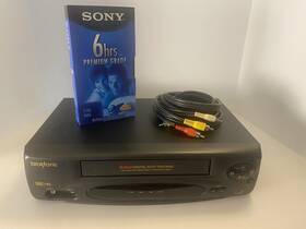 Broksonic Vhsa-1741cttct Tested Works Vcr 4 Head Vhs Player No Remote