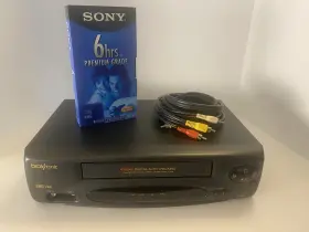 Vhsa-1741cttct Broksonic Tested Works Vcr 4 Head Vhs Player No Remote