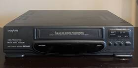 Broksonic Vhsa-6741cttc Vcr Vhs Player With Power Cord. Tested And Works No Remote