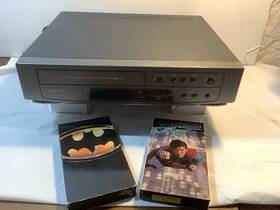 Broksonic Vhsa-6750 Working Vhs Video Cassette Recorder 2 Bonus Tapes