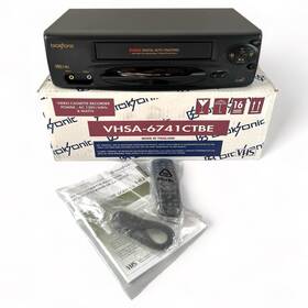 Broksonic Vhsa6741 New In Box Mono Vhs Vcr With Hdmi Adapter