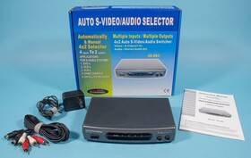 Calrad 40-803 S-vhs Video And Stereo Audio Selector Switcher Model With Cables