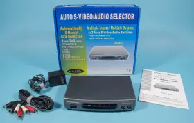 40-803 Calrad S-vhs Video And Stereo Audio Selector Switcher Model With Cables 40-803 Calrad S-vhs Video And Stereo Audio Selector Switcher Model With Cables