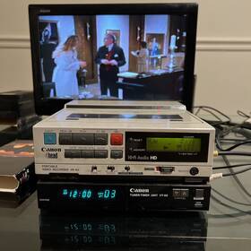Canon Vr-40 Vintage Hi-fi Vcr Vhs Tape Video Recorder W Vt-50 Tuner Base Works
