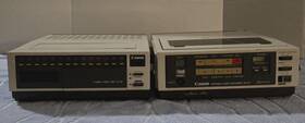 Canon Vt-10 Vintage Timer And Vr-20 Portable Vhs Video Recorder 4-head Stereo