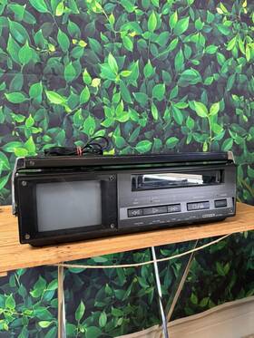 Citizen Vcp-5mu Vintage Vcr Player With Built In Color Tv Japan Working