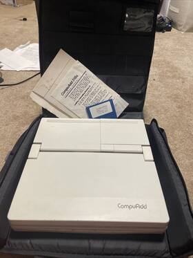 Compuadd 62201 Vintage 316sl For Parts - As Is With Windows 3.0 Lcd Driver