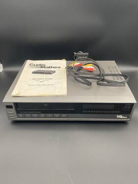 Curtis Mathes Av725 Gray Vcr Player Model #av725 - Tested Manual And Connection Cables
