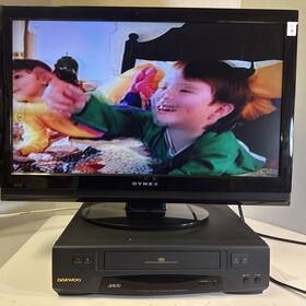 Daewoo Dv-f48n Vhs Player Vcr With Remote Factory Box Tested Works
