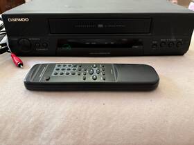 Daewoo Dv-k286n Video Cassette Recorder Player Vcr Tested Working Remote