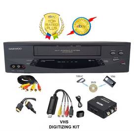 Daewoo Dv-t8dn Vcr Vhs Transfer/convert To Digital File/dvd By Usb Capture Converter