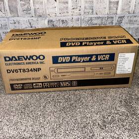 Daewoo Dv6t834np Dvd Player Vcr Combo 6 Head Dolby Digital Remote New Openbox