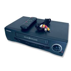 Daewoo Dvk-47n Vcr Vhs Player Video Cassette Recorder Remote Av Cord Tested