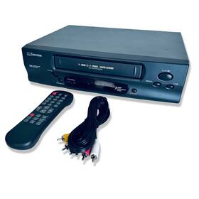 Emerson Dv868 Vcr Vhs Video Cassette Player With Remote And Av Cords Tested