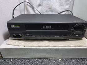Emerson Emv401 4 Head Vcr Model# Tested And Works Includes Remote Cable