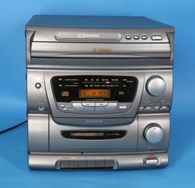 Emerson Ms7781 3 Cd Changer/cassette Player Am/fm Radio Tested/works No Remote