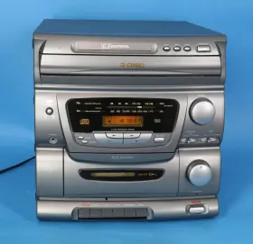 Ms7781 Emerson 3 Cd Changer/cassette Player Am/fm Radio Tested/works No Remote