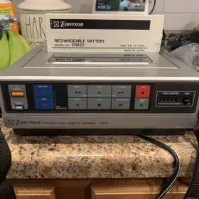Vc77p Emerson Vintage Portable Video Recorder/tuner Set