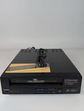 Emerson Vcp665 Vintage Video Cassette Player Ac/dc 12 Volt Vhs System