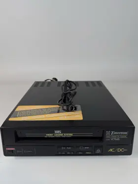 Vcp665 Emerson Vintage Video Cassette Player Ac/dc 12 Volt Vhs System