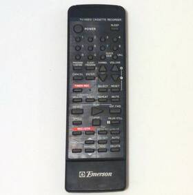 Emerson Vcr920 Tv/video Vt1322 1922 Cassette Recorder Remote Control Vcr 076r062010 Oem