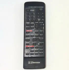 076r062010 Emerson Vcr920 Tv/video Vt1322 1922 Cassette Recorder Remote Control Vcr Oem