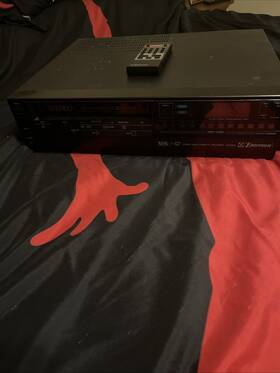 Emerson Vcs955a 1986 Vtg Hi-fi Stereo Hq Vhs Video Cassette Recorder Vcr Wremote