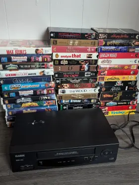 Vcr5000 Energy Vhs Lot Hq Player With Tapes