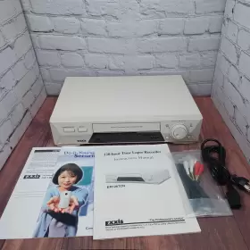 Er128tcn Exxis 128-hour Time Lapse Vcr Recorder Player Cords And Manual Tested