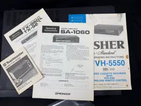 Fa-1060 Fisher Vtg 80s Video Cassette Recorder Studio Vcr No Remote Works