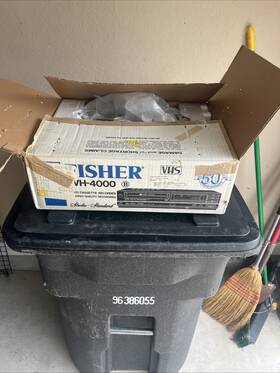 Fisher H-4000 Fvh-4000 Video Cassette Recorder Vcr Vhs - With Remote Tested New