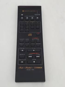 Fisher Rdac-199 Genuine Remote Control - Rare Tested And Working