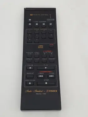 Rdac-199 Fisher Genuine Remote Control - Rare Tested And Working