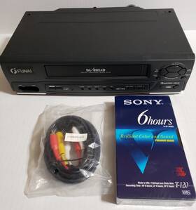Funai F240la 4 Head Vcr Model Fa240la Works Cables &tape Included. No Remote