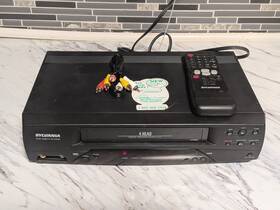 Funai Fe426g Sylvania Lv426g 4 Head Vhs Vcr Player Recorder With Remote And Cables Tested