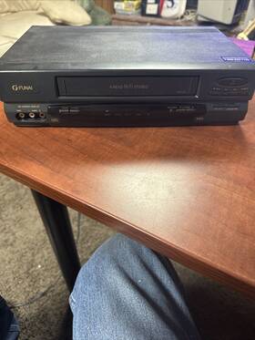 Funai Fe436g Vintage Vcr Vhs Recorder Player With Manual Remote And Cable