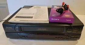 Funai Ft2500 Video Cassette Recorder Vcr Vhs Digital Tracking Real Time Counter