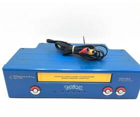 Funai Pk240d Vintage Pokemon Pikachu Vhs Vcr Very Rare Aux Cables Workers