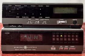 Ge 1cvd5023x General Electric Vintage Portable Dual Deck Vhs Tested Works Perfect