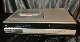 1vcr5002x Ge Vintage Vhs Top Loader Video Cassette Recorder Magnascape Tested