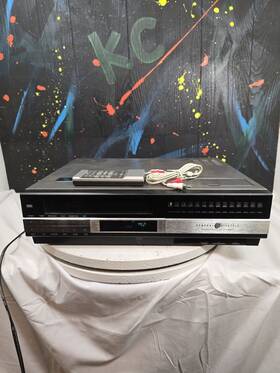 Ge 1vcr5010x General Electric Vcr With Remote Tested Working 107 Channels
